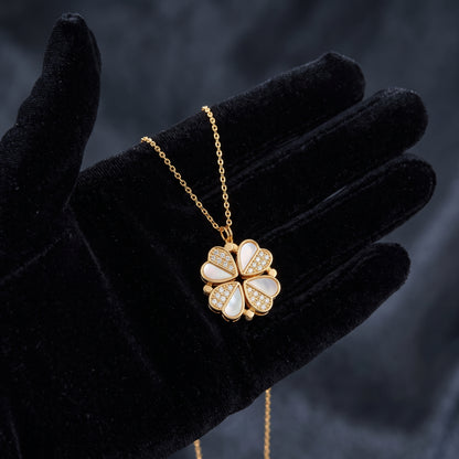 Luxury Four Leaf Clover Pendant Necklace