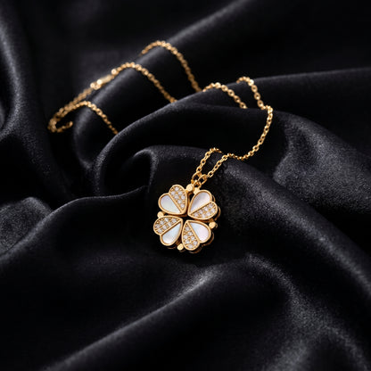 Luxury Four Leaf Clover Pendant Necklace