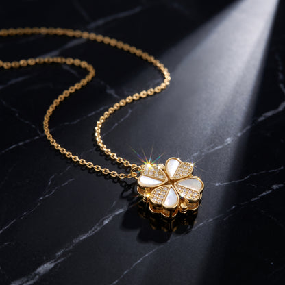 Luxury Four Leaf Clover Pendant Necklace