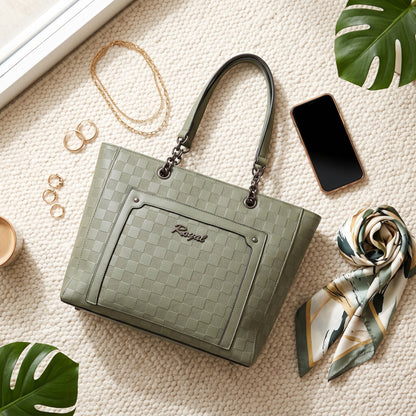 Ridged Texture Shoulder Bag