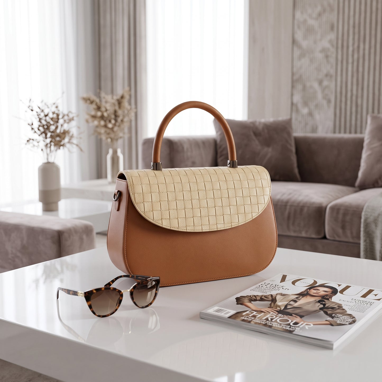 Fashion Dual-Tone Satchel