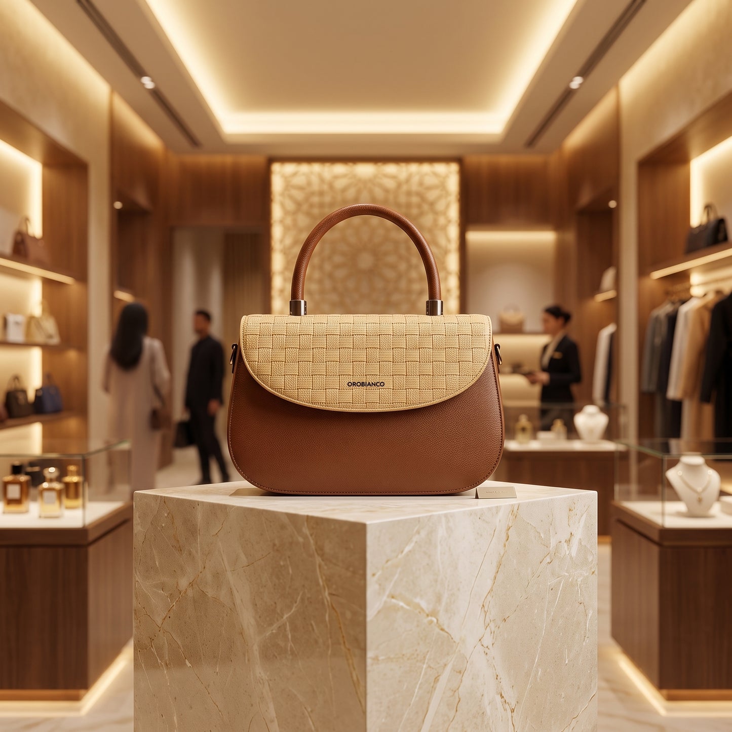 Fashion Dual-Tone Satchel