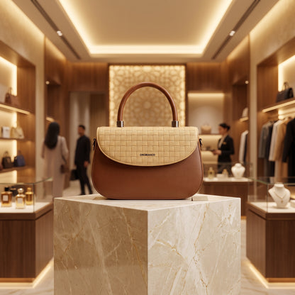 Fashion Dual-Tone Satchel