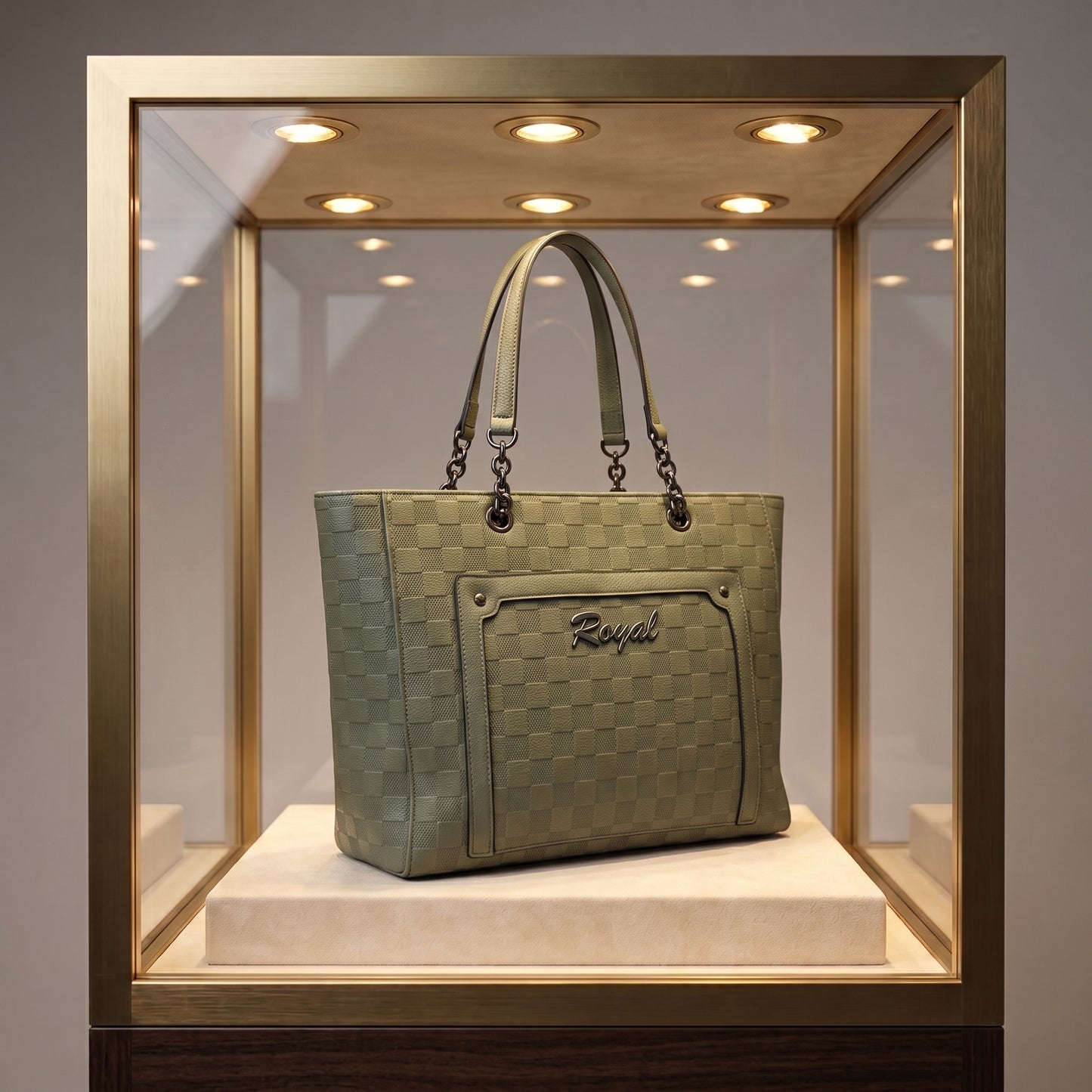 Ridged Texture Shoulder Bag